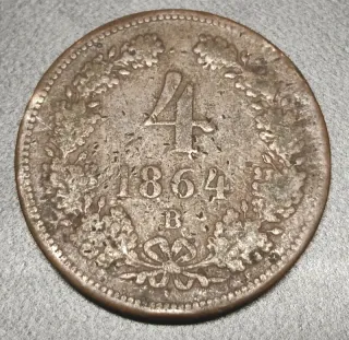 4 Kreuzer 1864 B