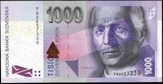 SK49/ 1000 Sk - Slovensko - Séria P, 2007 aUNC