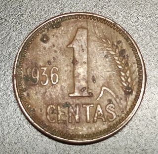 1 Centas 1936
