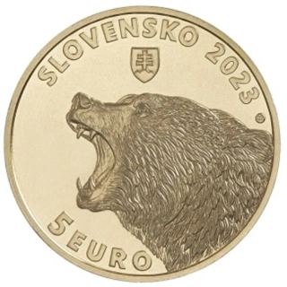 5 € Slovensko 2023 - Medveď hnedý
