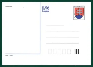 Korešpondenčný lístok - posun farby