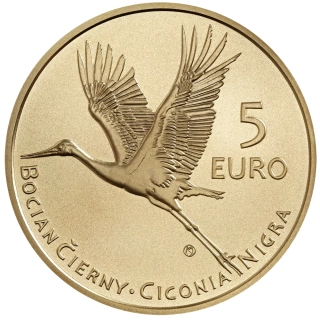 5 € Slovensko 2023 - Bocian čierny