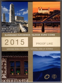 2015 Sada Slovenských Euro mincí - národná banka Slovenska PROOF