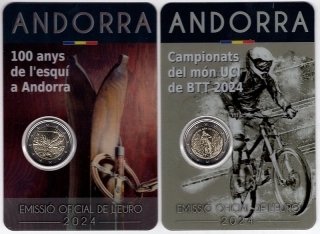 2024 - 2x Pamätná minca Andorra 2€