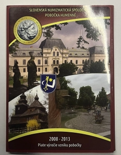 2013 Sada Slovenských Euro mincí Slovenská numizmatická spoločnosť Humenné