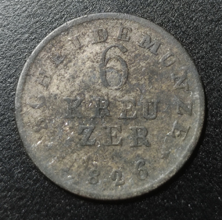 6 Kreuzer 1826