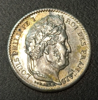 25 Centimes 1847 A