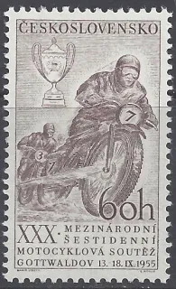 0852** Motocyklová súťaž