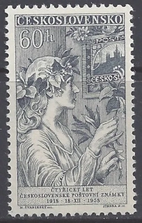 1032** 40 rokov čs. poštovej známky