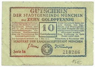10 Goldpfennig - Nemecko, Séria Ia
