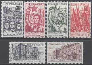 1183-1188** 40.výr.KSČ