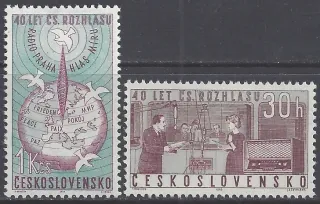 1311-1312** 40. výr. čs. rozhlasu