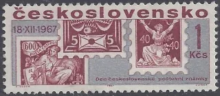1654**  Deň čs. poštovej známky