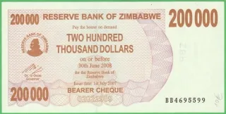 200000 Dollars - Zimbabwe