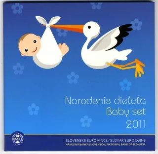2011 Sada Slovenských Euro mincí - Narodenie dieťaťa 2011