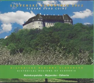 2012 Sada Slovenských euromincí Historické regióny Slovenska
