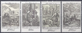 2122-2125**  Lovecké motívy