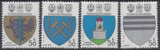 2423-2426** Znaky čs. miest