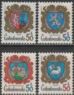 2525-2528**  Znaky československých miest