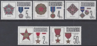 2780-2784**  Čs. vyznamenania