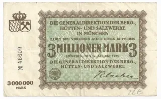 3 Millionen Mark - Nemecko