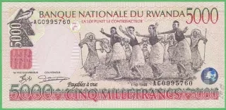 5000 Francs - Rwanda
