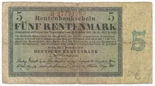 5 Rentenmark - Nemecko, Séria Q