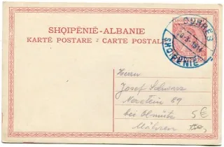 Albánsko - Durres - korešpondenčný lístok