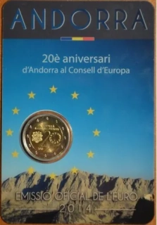 2014 - Pamätná minca Andorra 2€