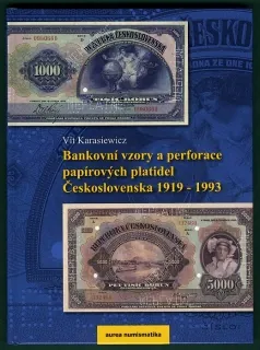 Bankovní vzory a perforace papírových platidel 1919 - 1993