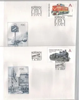 FDC 0931-0932 Vlaky