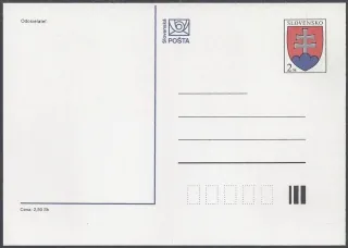 Korešpondenčný lístok - posun farby