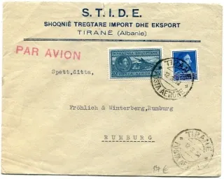 Obálka Tirane (Albánsko)