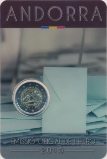 2015 - Pamätná minca Andorra 2€ / vydaná (2016)
