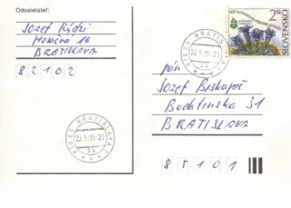 Poštová história