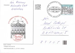 Poštová história