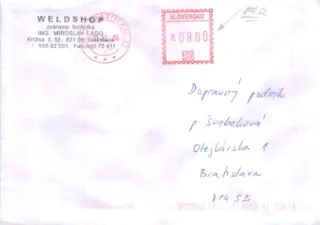 Poštová história
