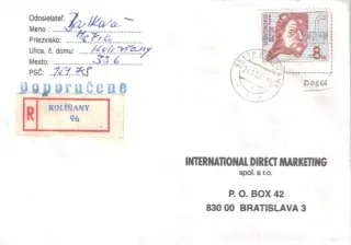 Poštová história