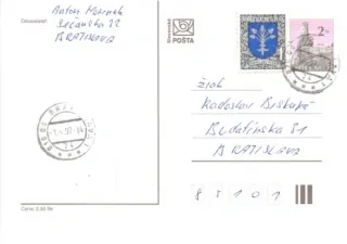 Poštová história