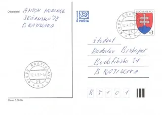 Poštová história