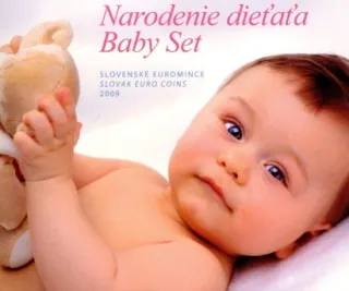 2009 Sada Slovenských Euro mincí Narodenie dieťaťa