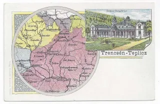 Trenčianske Teplice - litografia