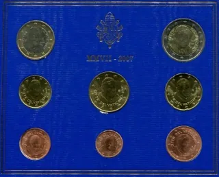 Vatikán sada mincí 2007