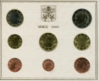 Vatikán sada mincí 2009