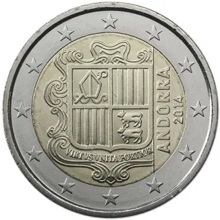 2014 - Základná 2€ minca Andorra