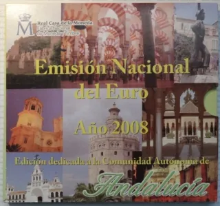 Španielsko 2008 sada euro mincí - Andalucia