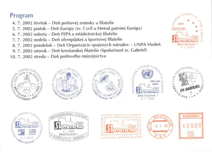 Poštová história
