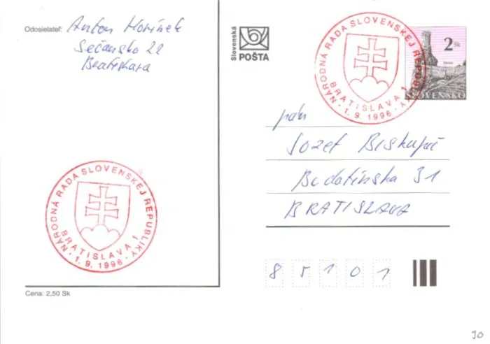 Poštová história