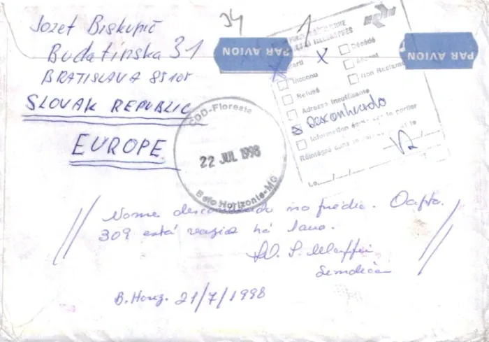 Poštová história