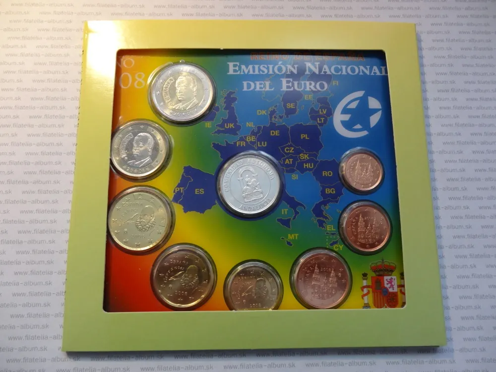 Španielsko 2008 sada euro mincí - Andalucia
